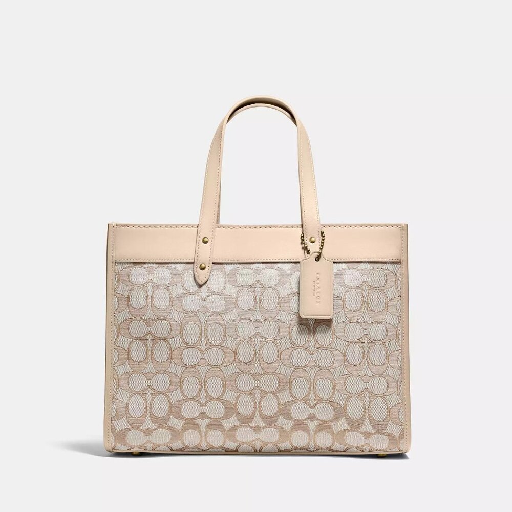Field Tote 30 In Signature Jacquard